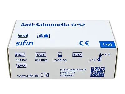 Реактив Анти-Сальмонелла О52 (TR1357) Sifin Diagnostics GmbH Реактив Анти-Сальмонелла О52 (TR1357) Sifin Diagnostics GmbH