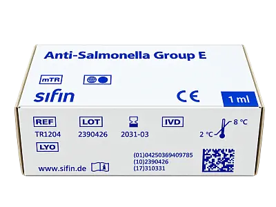 Реактив Анти-Сальмонелла группа E (TR1204) Sifin Diagnostics GmbH Реактив Анти-Сальмонелла группа E (TR1204) Sifin Diagnostics GmbH