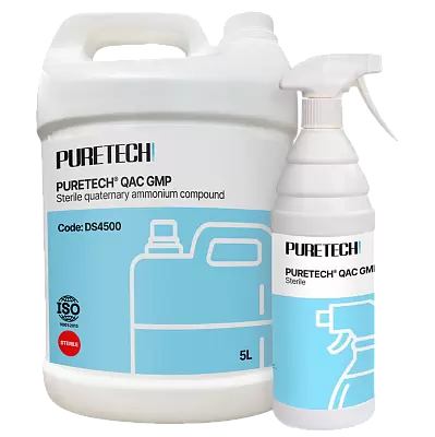 Дезинфицирующее стерильное средство на основе ЧАС Puretech® QAC GMP Дезинфицирующее стерильное средство на основе ЧАС Puretech® QAC GMP